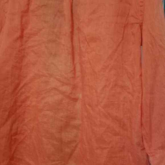 Chico's lightweight orange button down - Picture 6 of 6
